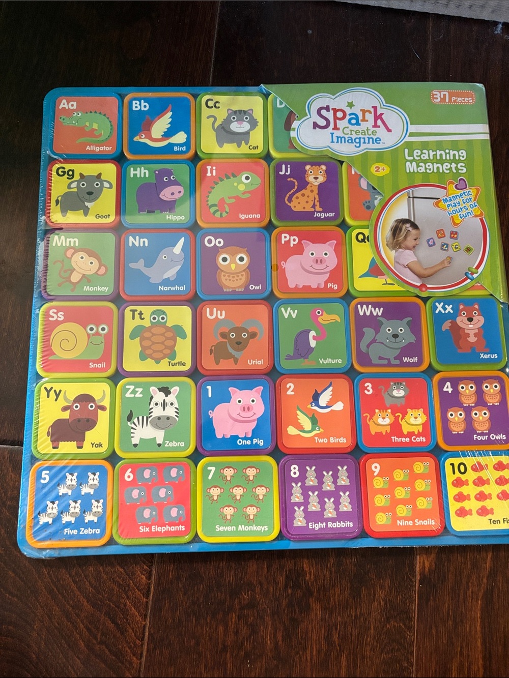 Kids Learning Magnets - Colorful Alphabet & Numbers